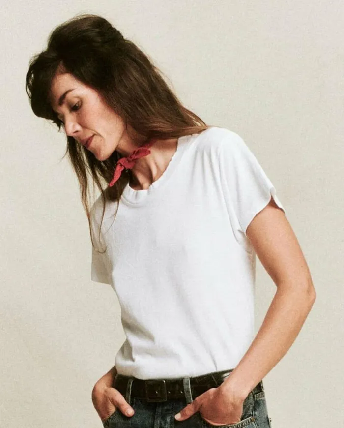Tees and Sweats The Great The Slim Tee True White