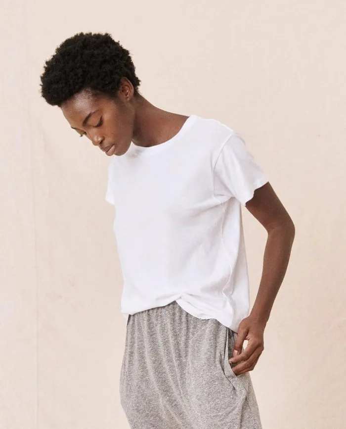 Tees and Sweats The Great The Slim Tee True White