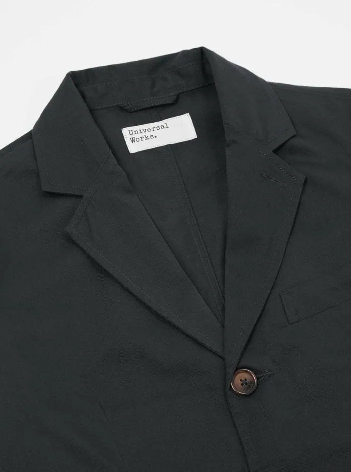 The London Jacket Black Twill Men Universal Works Cotton Twill