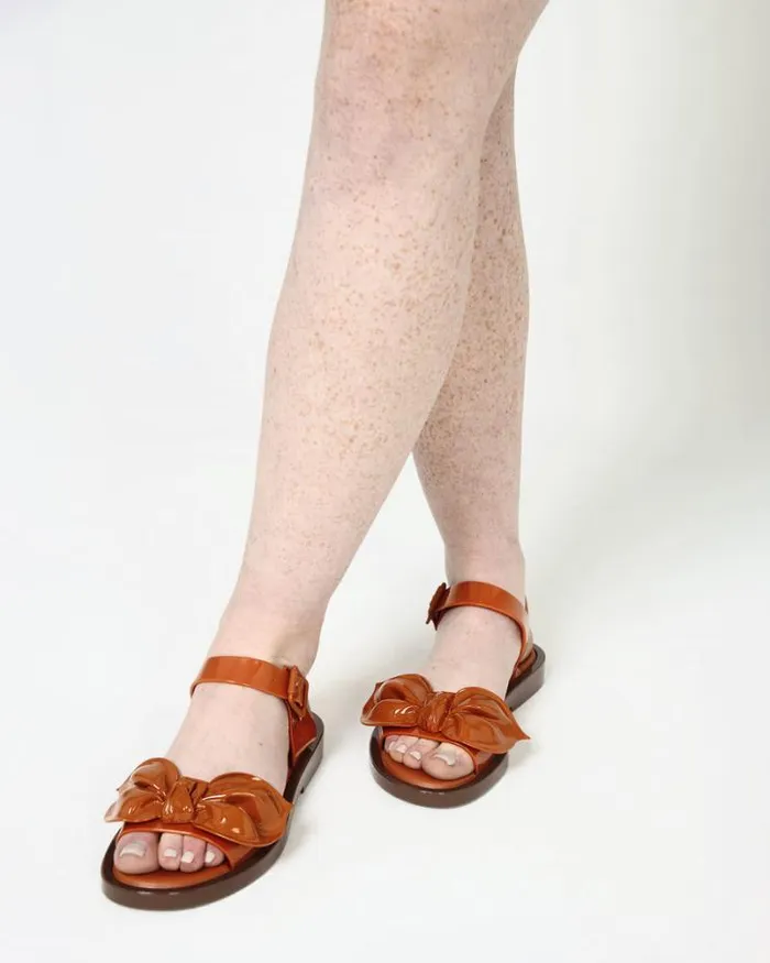 Tie Mar Sandal Brownorange Women Melissa Sandals