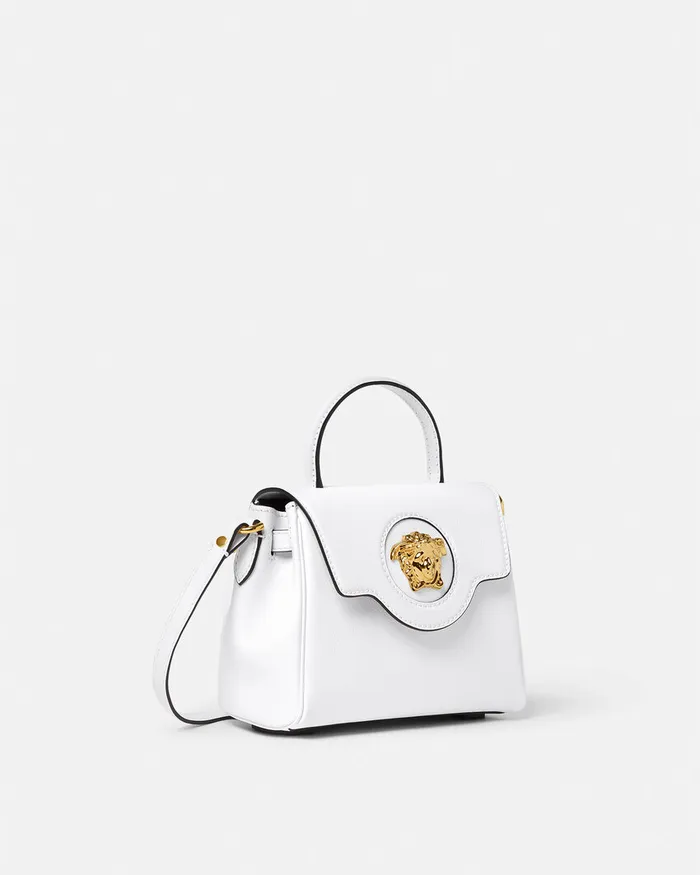 Top Handle Women Versace La Medusa Small Handbag White