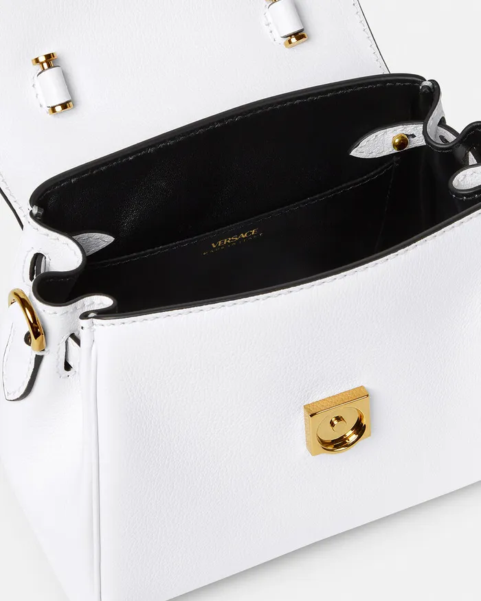 Top Handle Women Versace La Medusa Small Handbag White