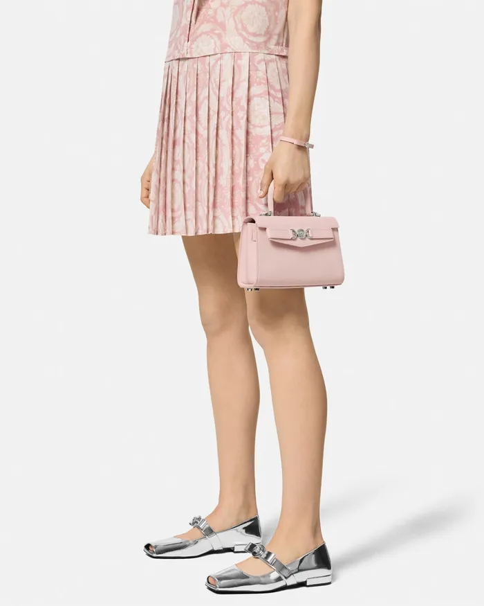 Top Handle Women Versace Medusa 03995 Small Handbag Light Pink