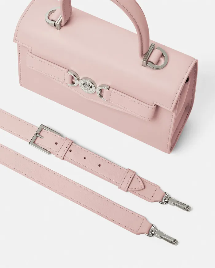 Top Handle Women Versace Medusa 03995 Small Handbag Light Pink