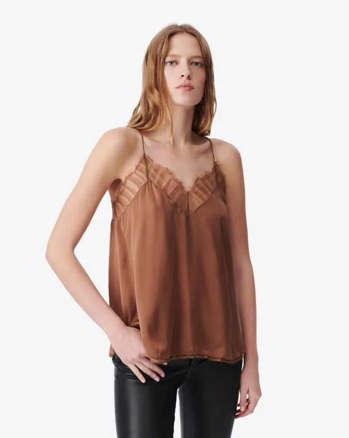Tops and Shirts Women IRO BERWYN SILK CAMI