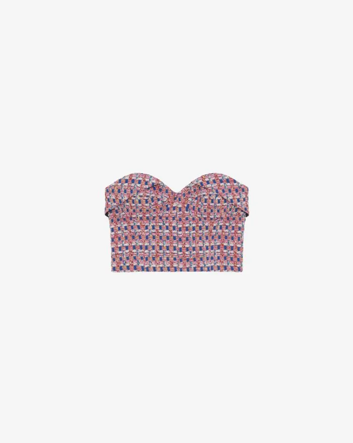 Tops and Shirts Women IRO MARAKI TWEED CROP BUSTIER