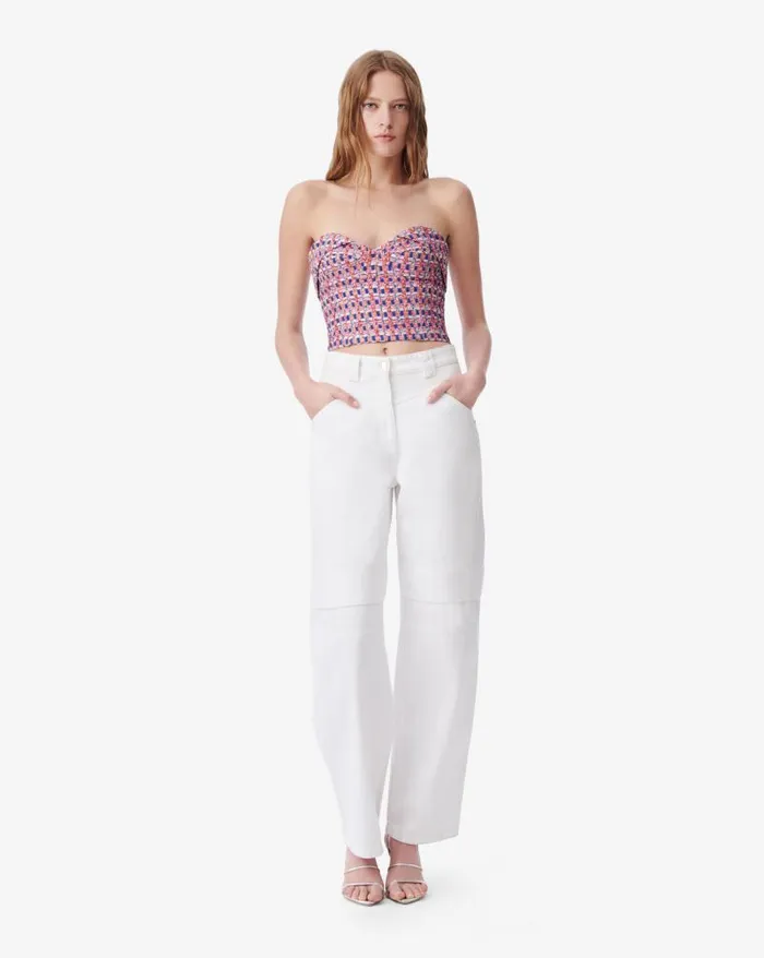 Tops and Shirts Women IRO MARAKI TWEED CROP BUSTIER