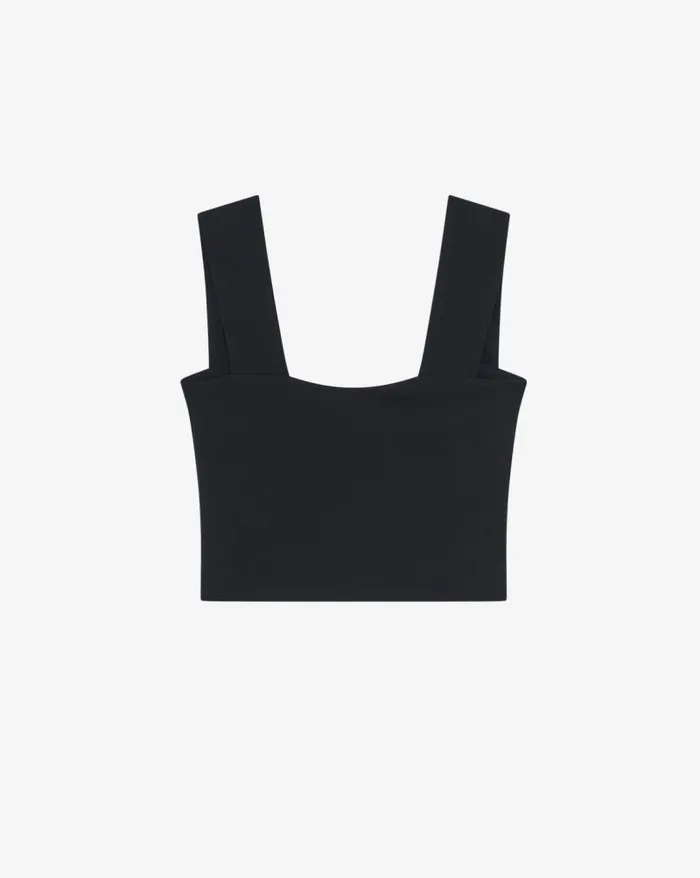 Tops and Shirts Women IRO RAE SQUARE NECK JERSEY CROP TOP