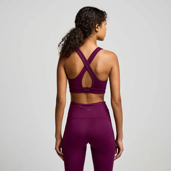 Tops Saucony Women Women8217s Fortify Bra Eggplant Tops Saucony Women Women8217s Fortify Bra Eggplant