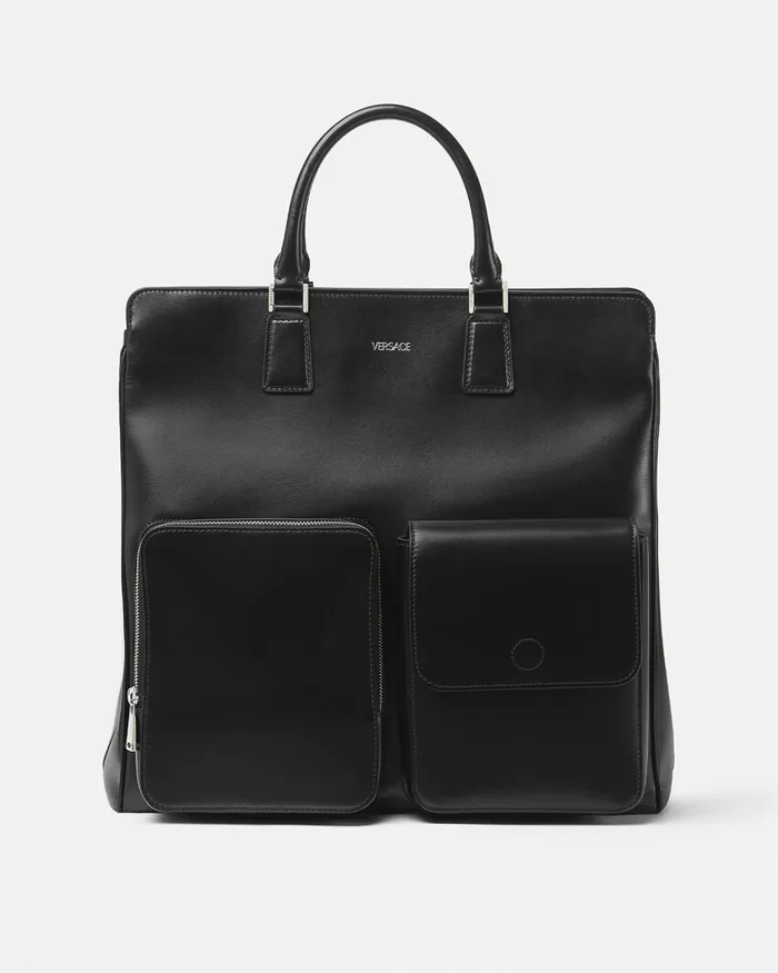 Totes Men Versace Cargo Tote Bag Blacksilver