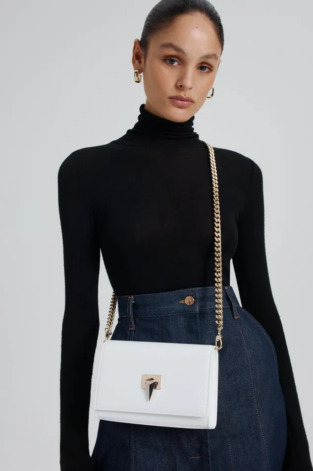 TRIANGLE CHAIN BAG WHITE Women Bags Scanlan Theodore
