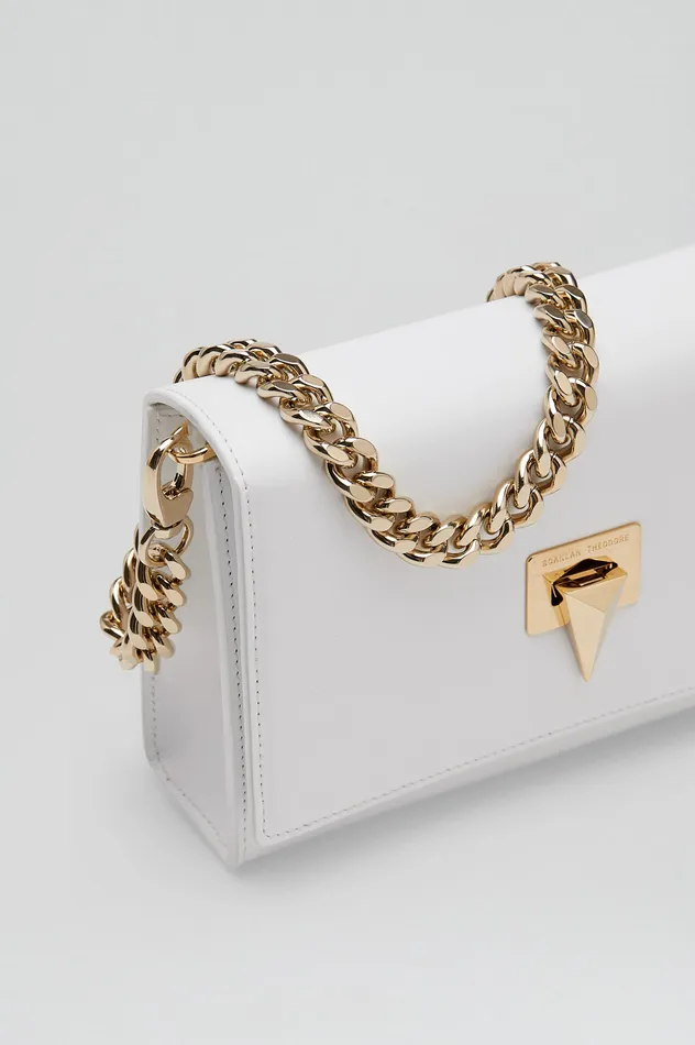 TRIANGLE CHAIN BAG WHITE Women Bags Scanlan Theodore TRIANGLE CHAIN BAG WHITE Women Bags Scanlan Theodore