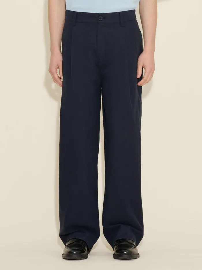 Trousers and Shorts Men Holzweiler Morten Trouser Dk Blue