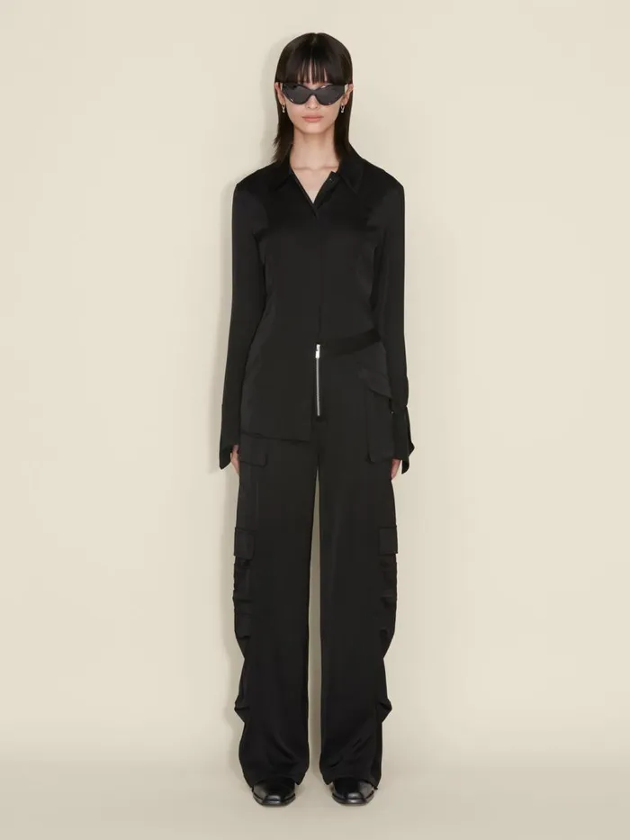 Trousers and Shorts Women Holzweiler Anatol Flow Trousers Black