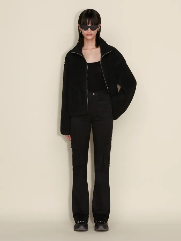 Trousers and Shorts Women Holzweiler Caro Cargo Trousers Black