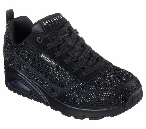 Uno 8211 World Of Gems Black Women SKECHERS Lace Up