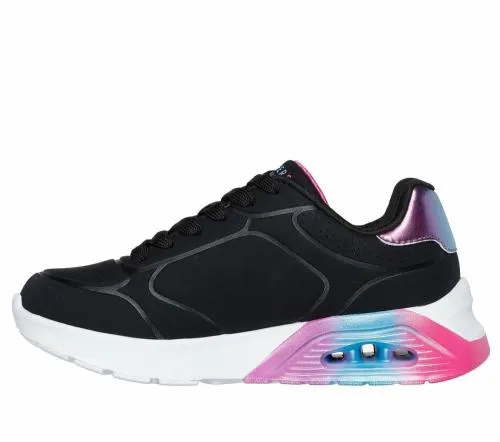 Uno Lite 20 8211 Vivid Pop Black Multi Kids SKECHERS Big Kids UK Sizes 36