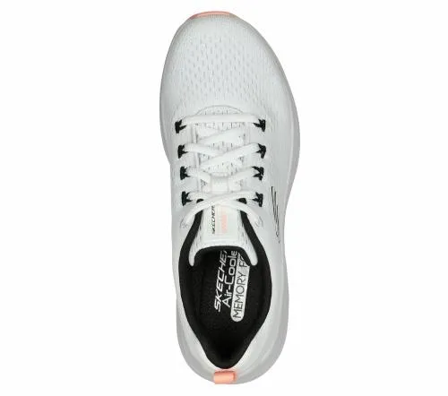 Vapor Foam 8211 Fresh Trend White Black Coral Women SKECHERS Lace Up