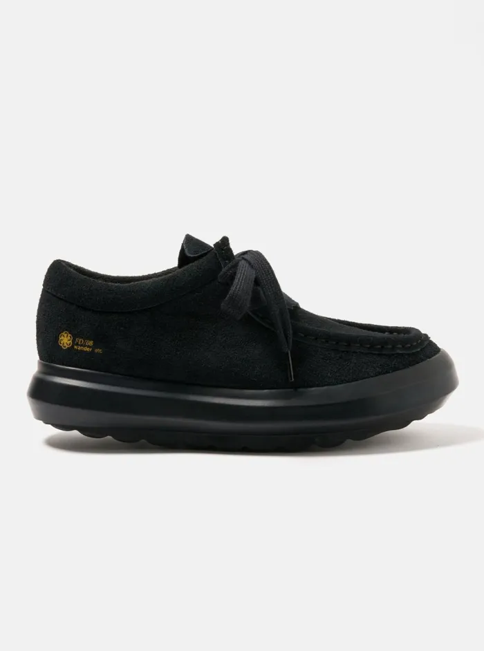 Wander FD08 In Black Hairy Suede Men Universal Works Footwear