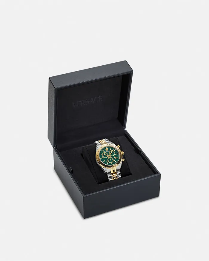 Watches Men Versace Chrono Master Watch Greengold