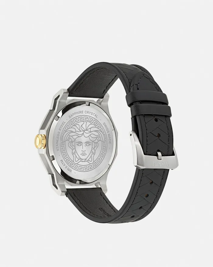Watches Men Versace Medusa Deco Watch Blackwhite