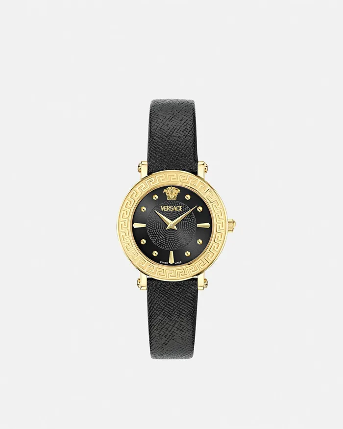 Watches Women Versace Greca Sphere Watch Black