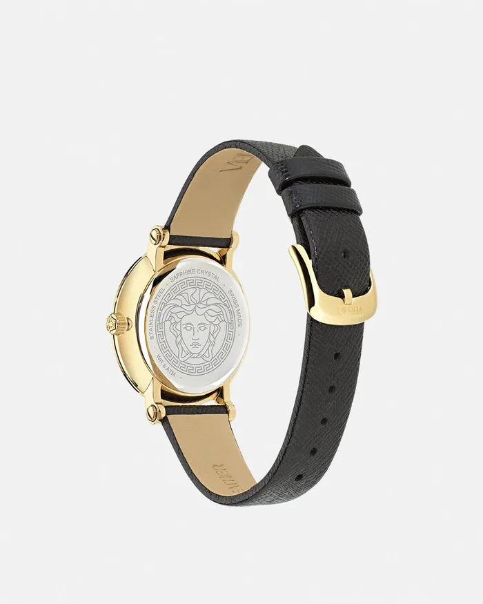 Watches Women Versace Greca Sphere Watch Black