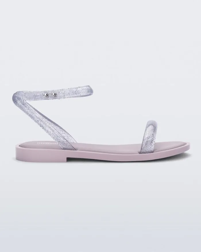 Wave Sandal Lilacclear Glitter Women Melissa Sandals