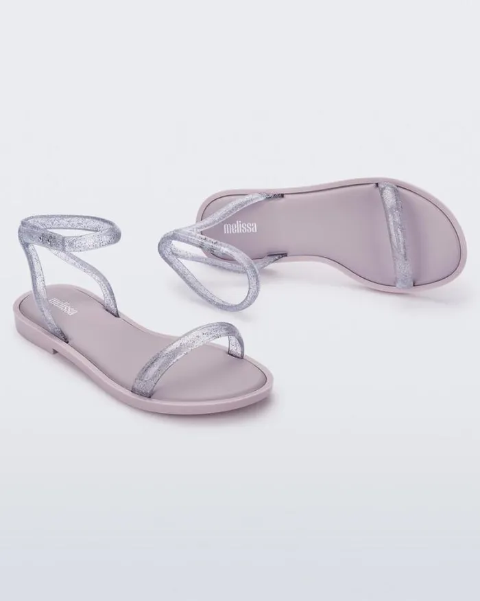 Wave Sandal Lilacclear Glitter Women Melissa Sandals