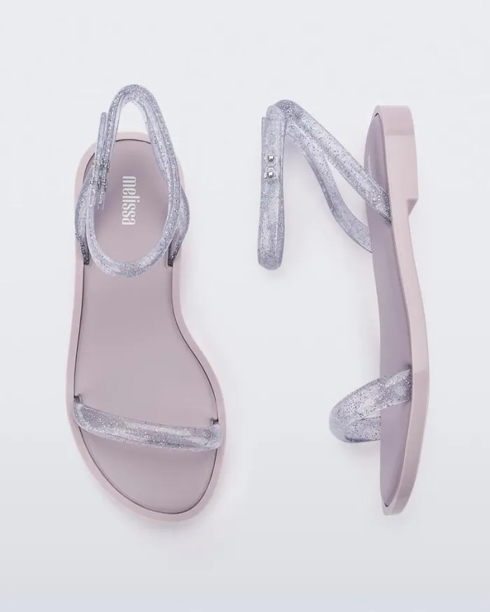 Wave Sandal Lilacclear Glitter Women Melissa Sandals