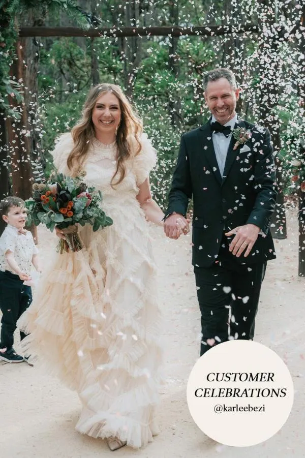 WeddingKIDSWomen Needle and Thread Genevieve Ruffle Gown Champagne WeddingKIDSWomen Needle and Thread Genevieve Ruffle Gown Champagne