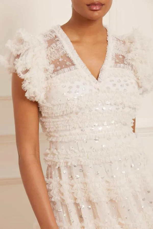 WeddingKIDSWomen Needle and Thread Vivian VNeck Gown Champagne WeddingKIDSWomen Needle and Thread Vivian VNeck Gown Champagne