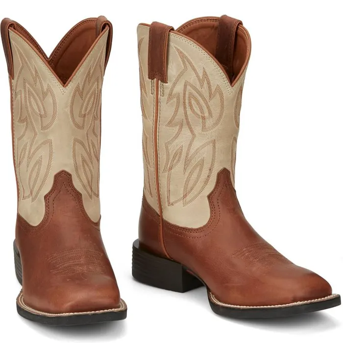 Western Men Justin Boots Canter 11034 Western Boot Whiskey 040brown041