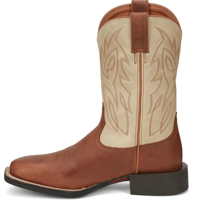 Western Men Justin Boots Canter 11034 Western Boot Whiskey 040brown041
