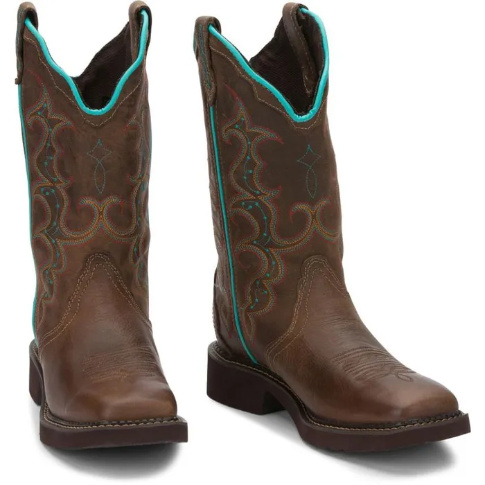 Western Women Justin Boots Raya 12034 Western Boot Brown