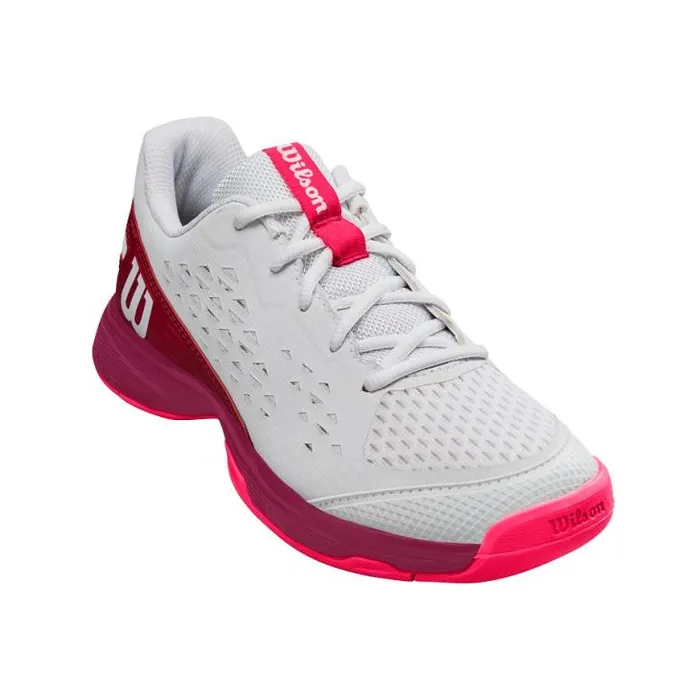 Wilson Shoes Sports Junior039s Rush Pro L Tennis Shoe 8211 White Red Pink