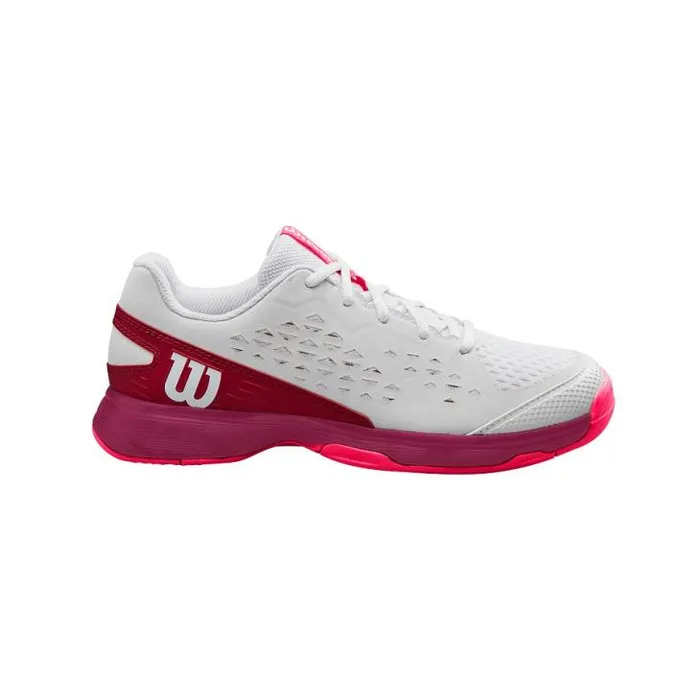 Wilson Shoes Sports Junior039s Rush Pro L Tennis Shoe 8211 White Red Pink