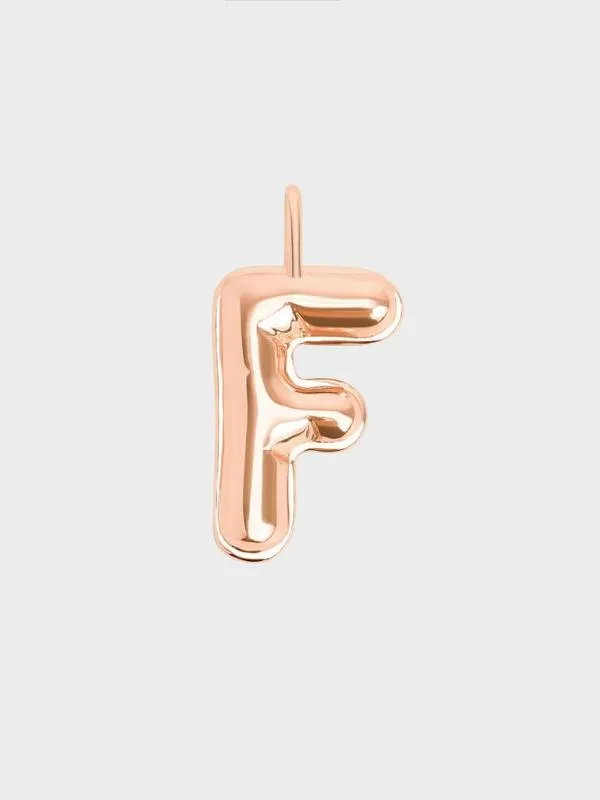 Women Alphabet 039F039 Charm 8211 Rose Gold CHARLES and KEITH Charms