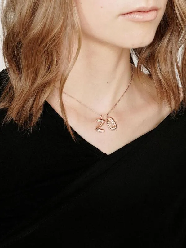 Women Alphabet 039O039 Charm 8211 Rose Gold CHARLES and KEITH Charms