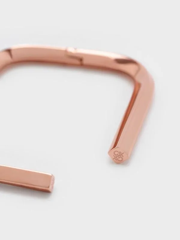 Women Angular Cuff Bracelet 8211 Rose Gold CHARLES and KEITH Bracelets Women Angular Cuff Bracelet 8211 Rose Gold CHARLES and KEITH Bracelets