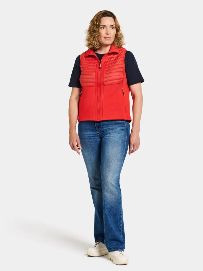 Women Annema Vest Lava Red Didriksons Vests