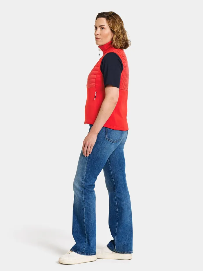 Women Annema Vest Lava Red Didriksons Vests