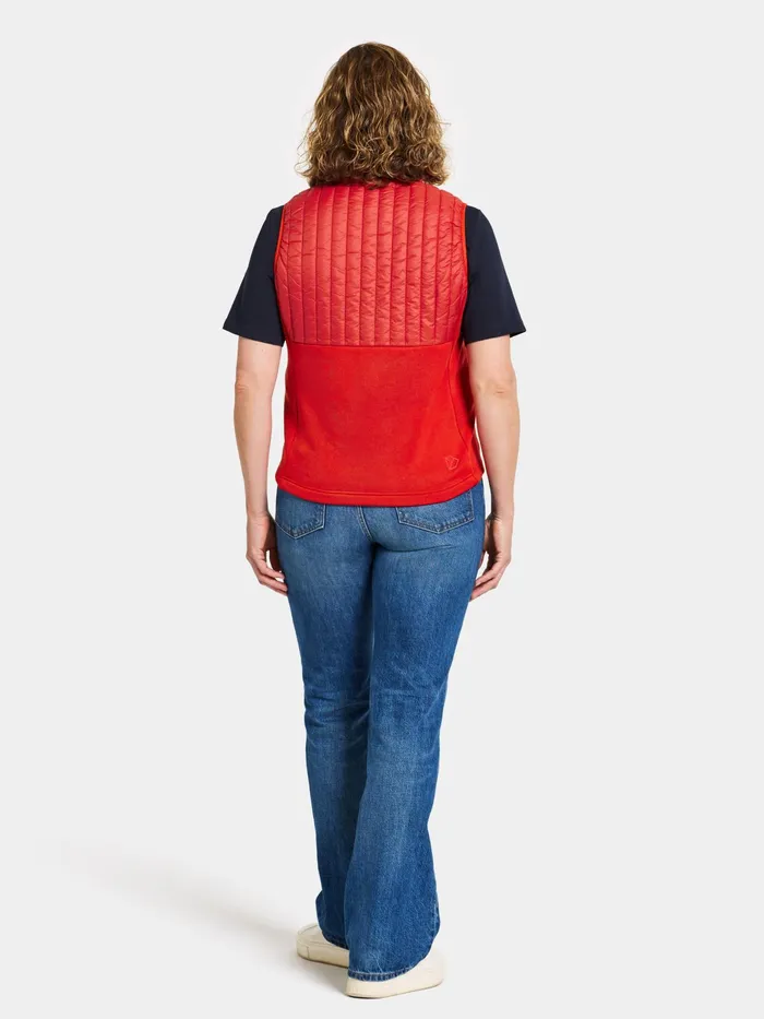 Women Annema Vest Lava Red Didriksons Vests