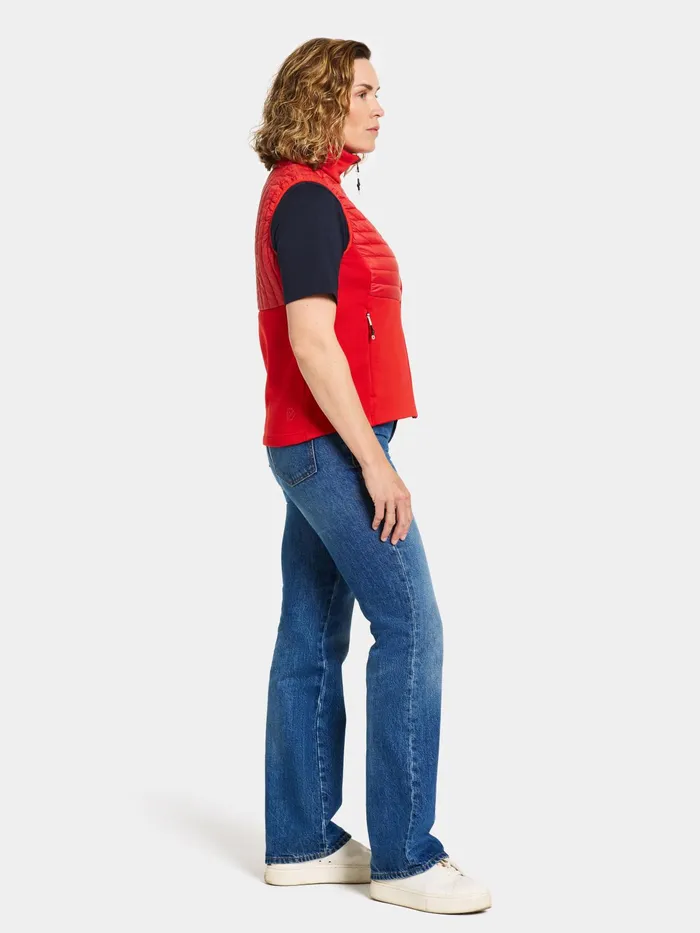 Women Annema Vest Lava Red Didriksons Vests