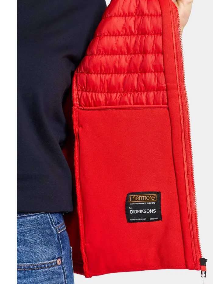 Women Annema Vest Lava Red Didriksons Vests