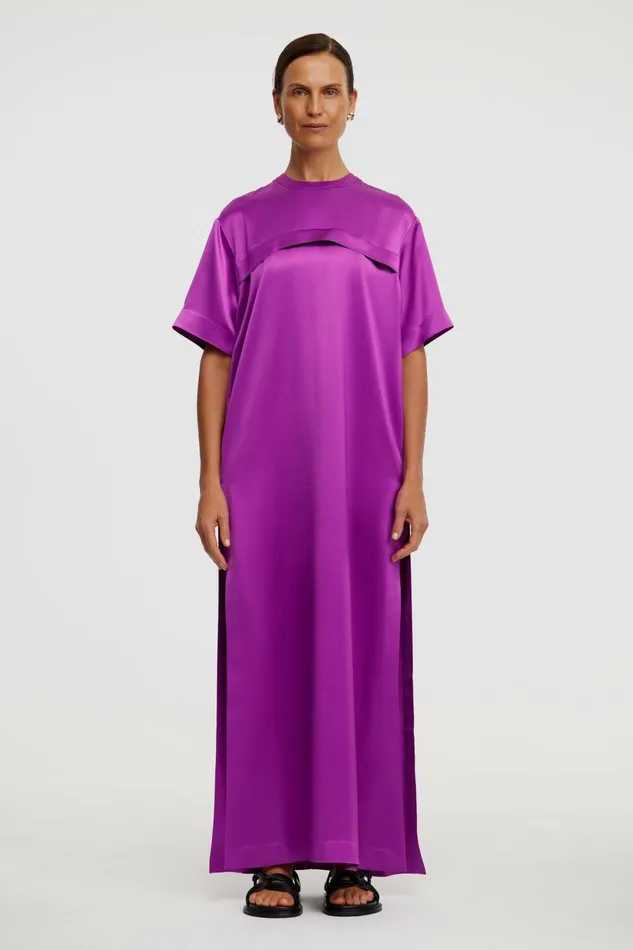 Women BAILE DRESS Deep Mulberry Acler Maxi Dresses