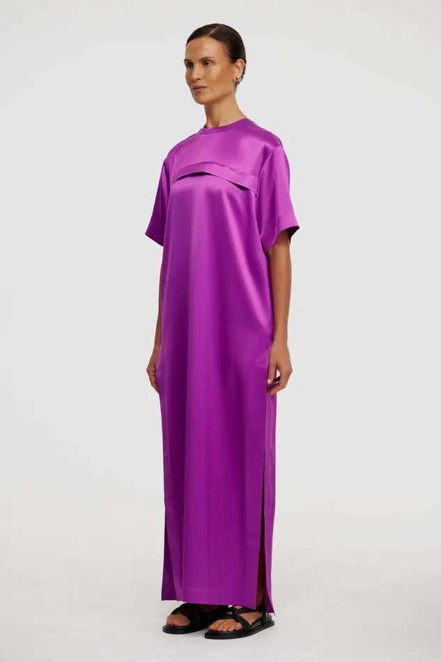 Women BAILE DRESS Deep Mulberry Acler Maxi Dresses