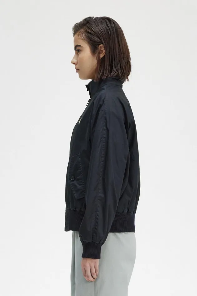 Women Batwing ZipThrough Jacket Navy Fred Perry Coats and Jackets