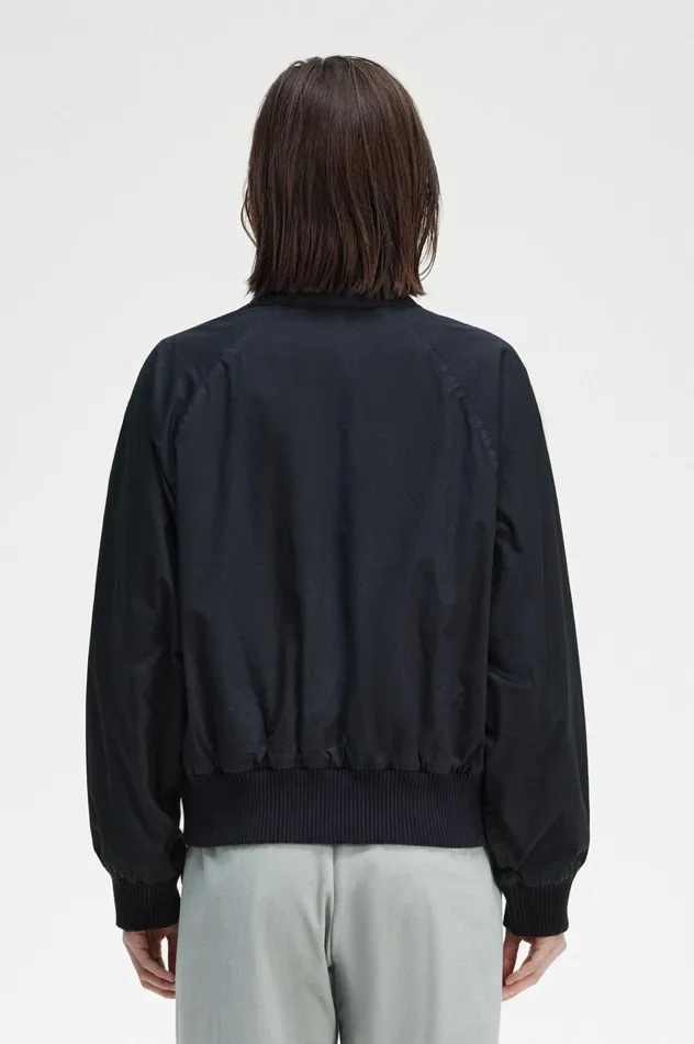 Women Batwing ZipThrough Jacket Navy Fred Perry Coats and Jackets