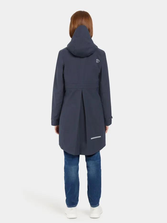Women Bea Parka Dark Night Blue Didriksons Spring Jackets